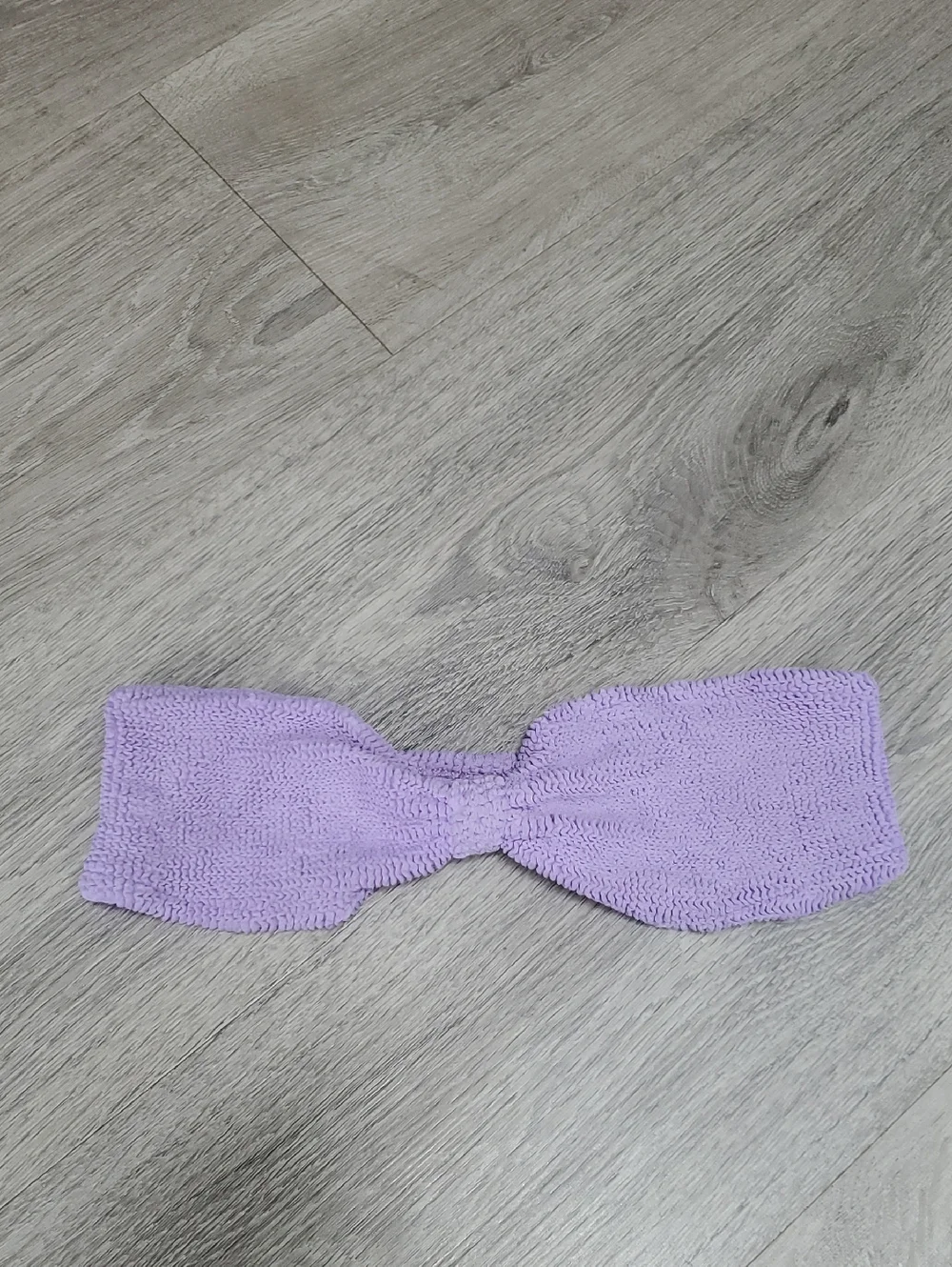 Hunza G Jean Bikini Top Only Lilac OS